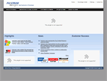 Tablet Screenshot of fulcrumlogic.com